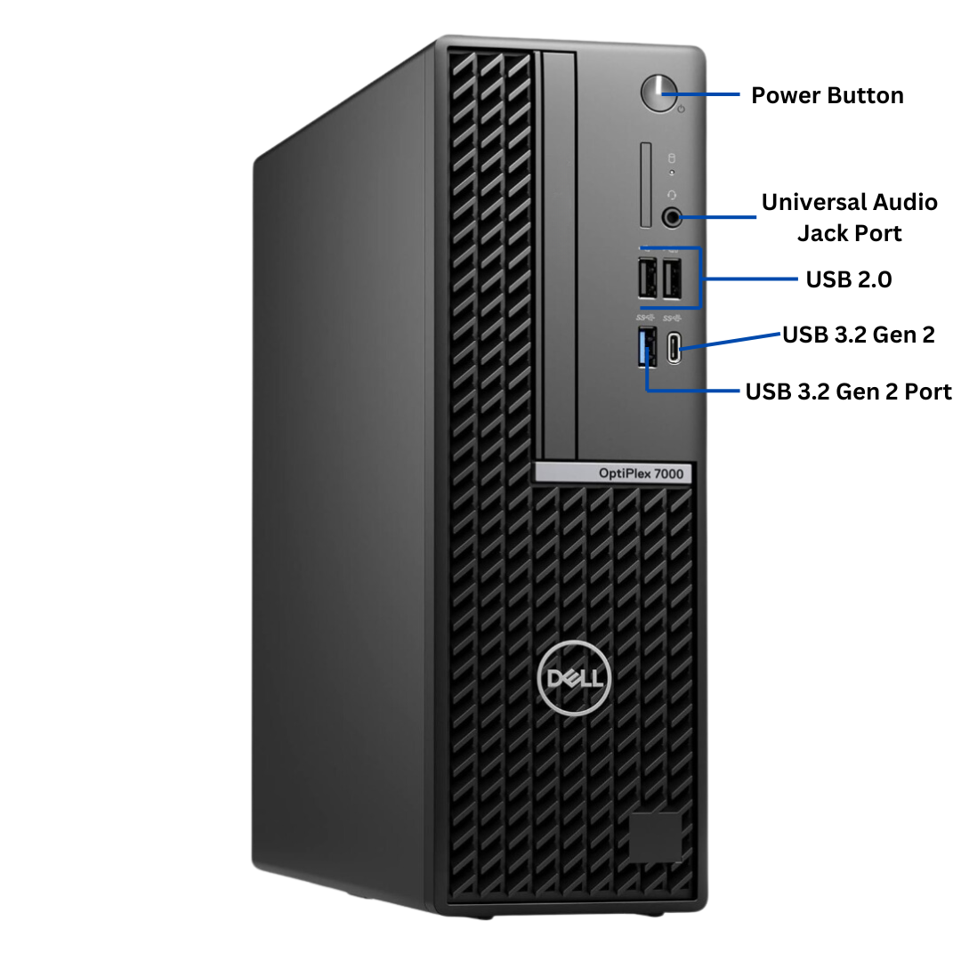 Discount PC- 7000 SFF i5 gen 12 front view ports