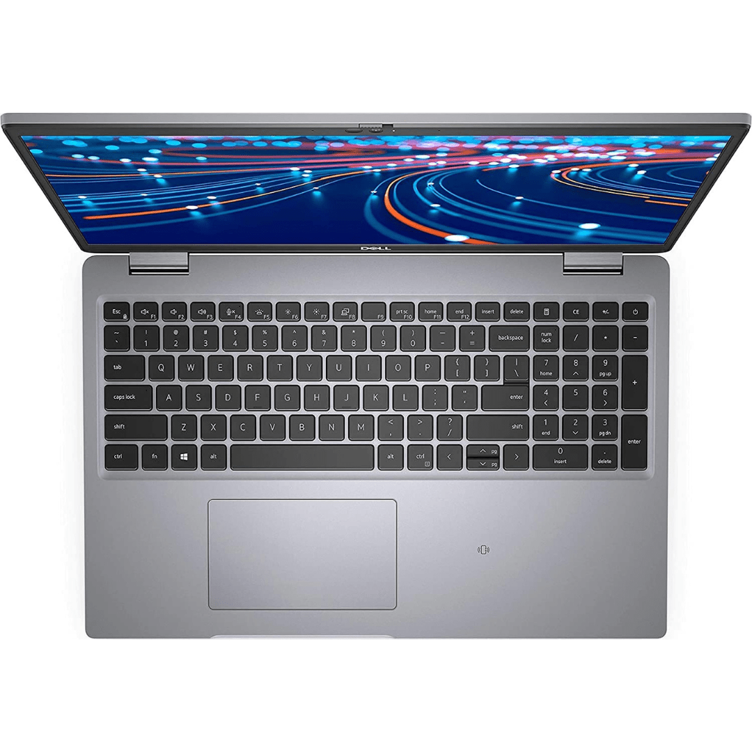 Discount PC - overhead view of Dell Latitude 5520 laptop keyboard.