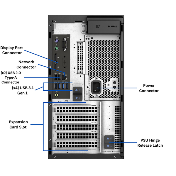 Dell Precision 3630 Tower i7 Gen 8 Desktop | 16GB RAM | 256GB SSD | Wi