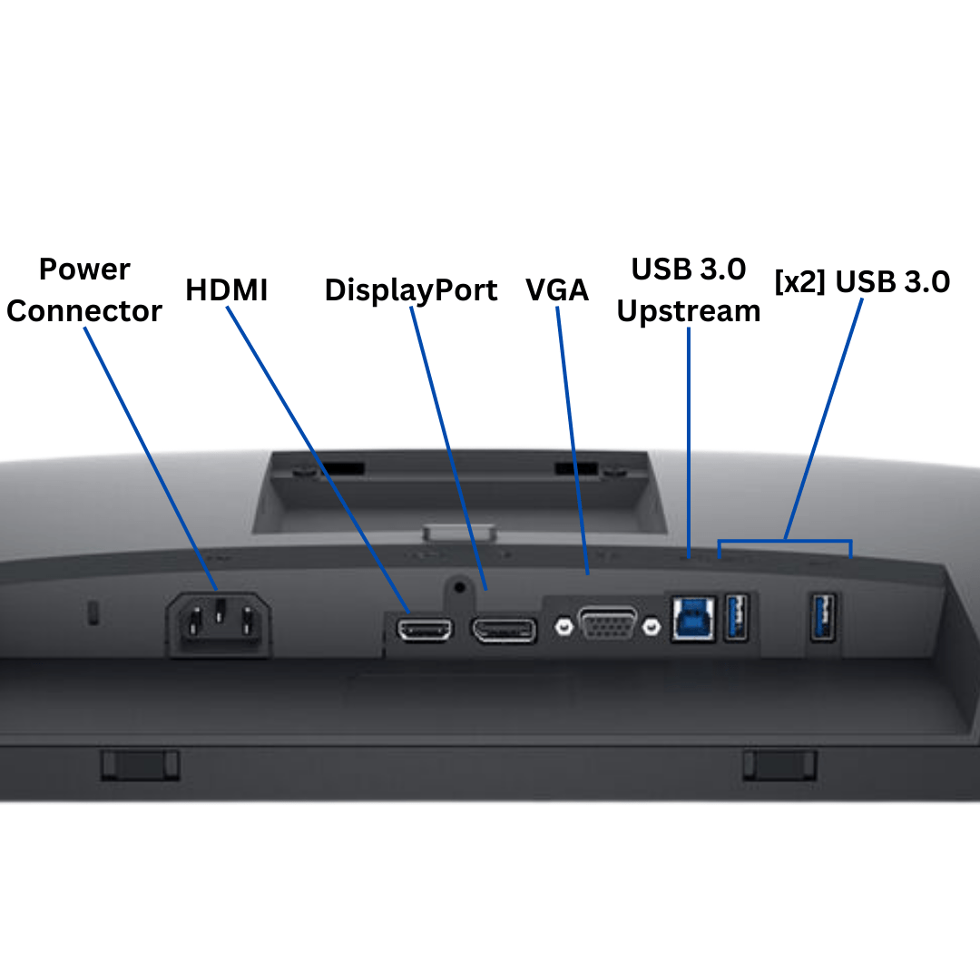 Discount PC - Dell P2422H Monitor - Ports