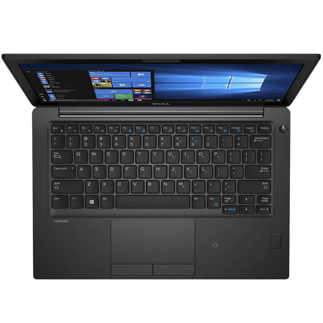 keyboard-overhead view of Dell Latitude 7280 i7 Laptop