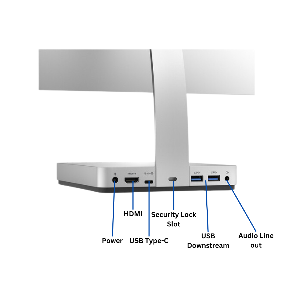 Discount PC - Port-angle view of Dell S2718D Monitor