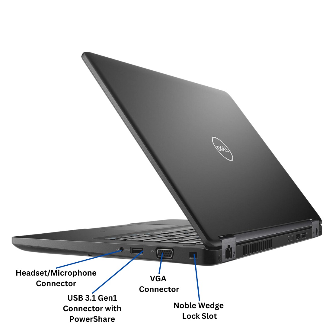 Discount PC- 5490 i5 gen 7 laptop right view ports