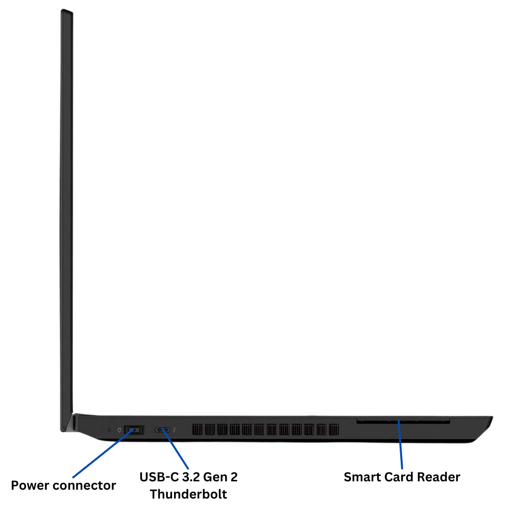 Discount PC- Thinkpad P15V G1 i7 gen 10 left port view