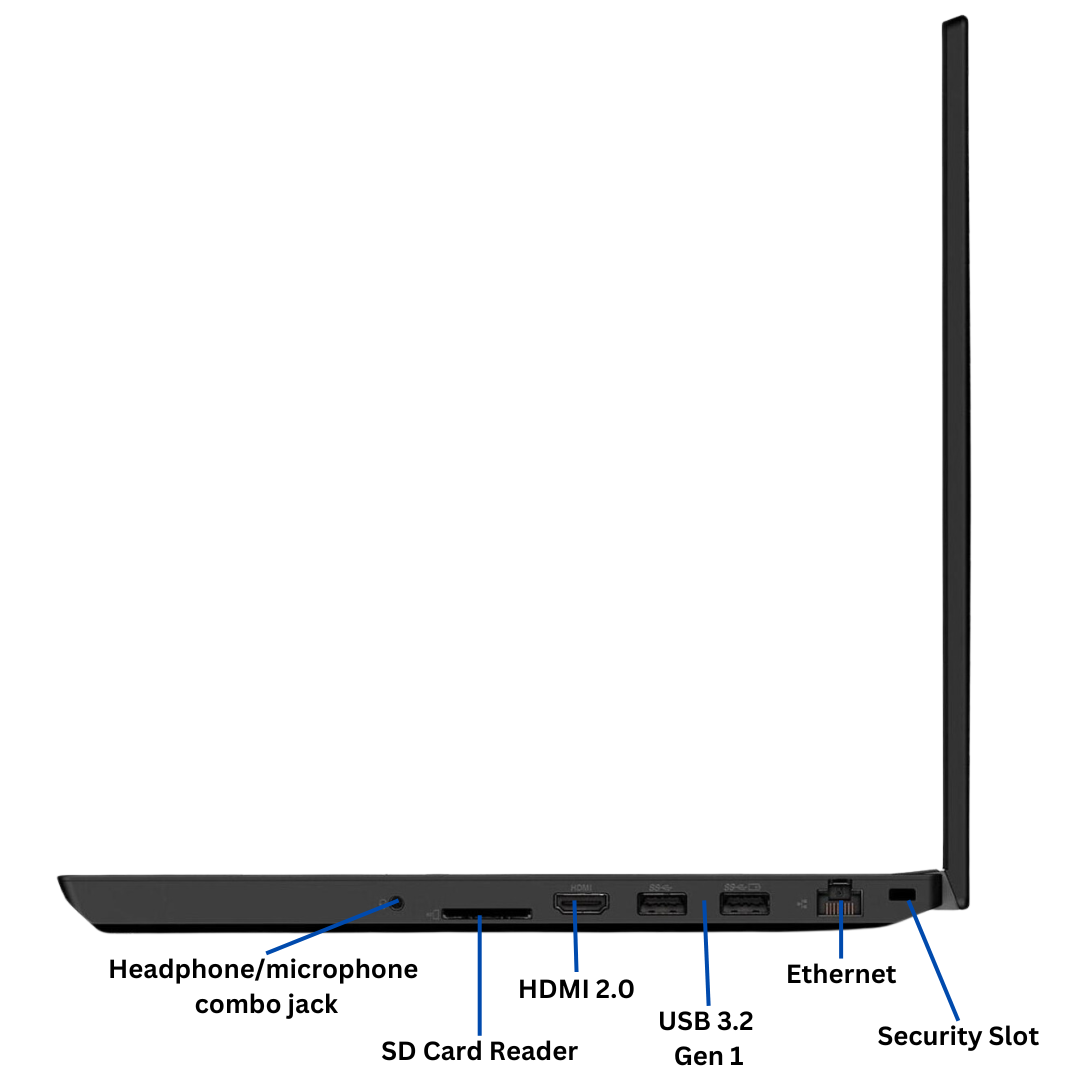 Discount PC- Thinkpad P15V G1 i7 gen 10 right port view