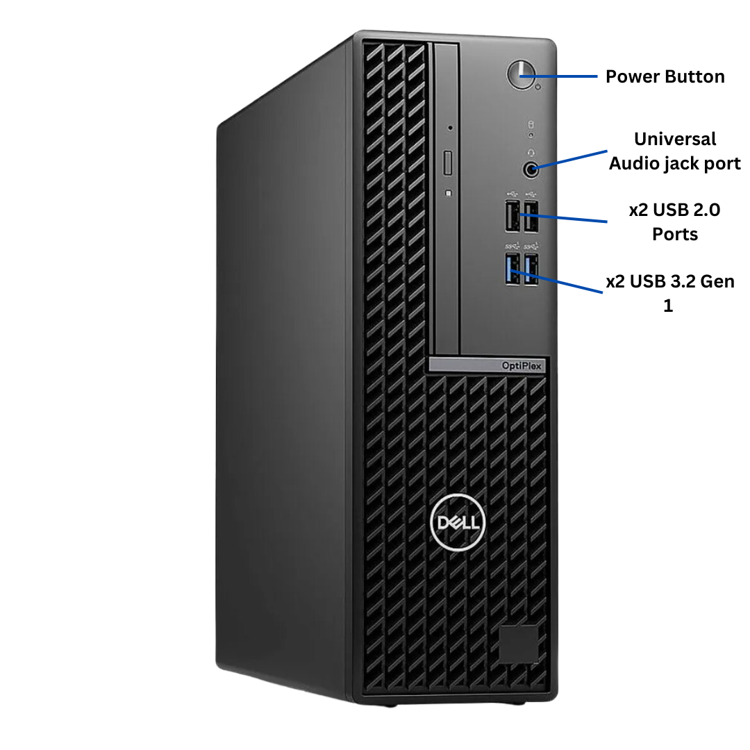 Discount PC- 7010 SFF i5 gen 13 front view ports