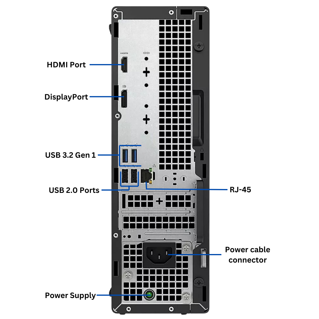 Discount PC- 7010 SFF i5 gen 13 back view port