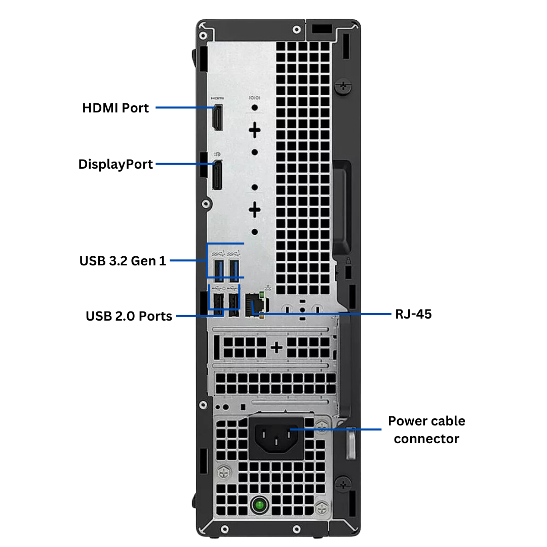 Discount PC- 5000 SFF i5 gen 12 back view ports