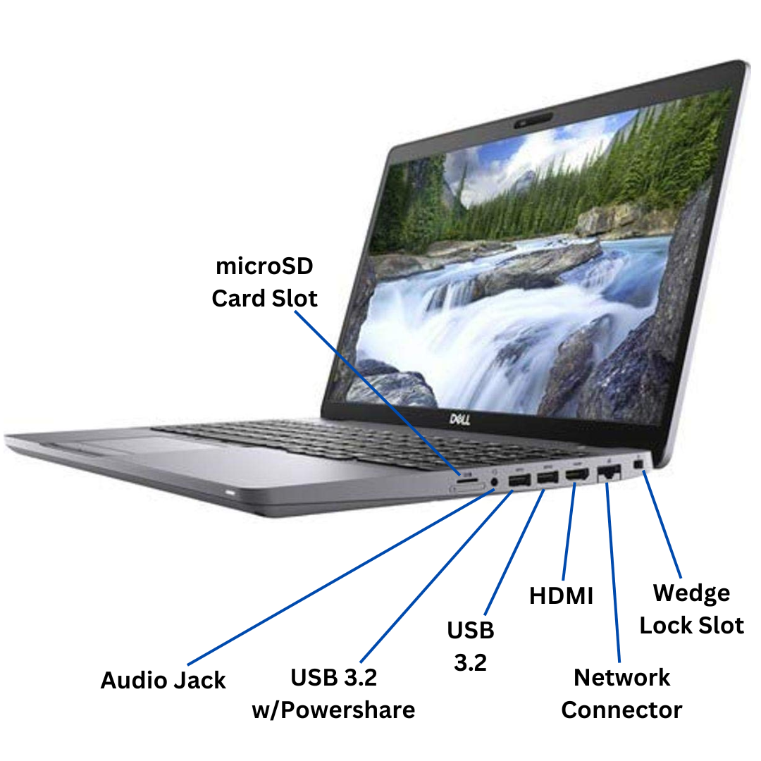 Dell Latitude 5510 15&quot; Laptop Port View