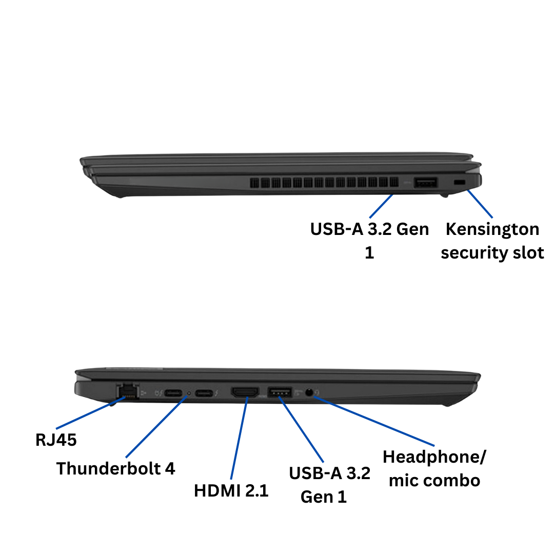 Discount PC - Lenovo ThinkPad T14 G3 Laptop Port Diagram