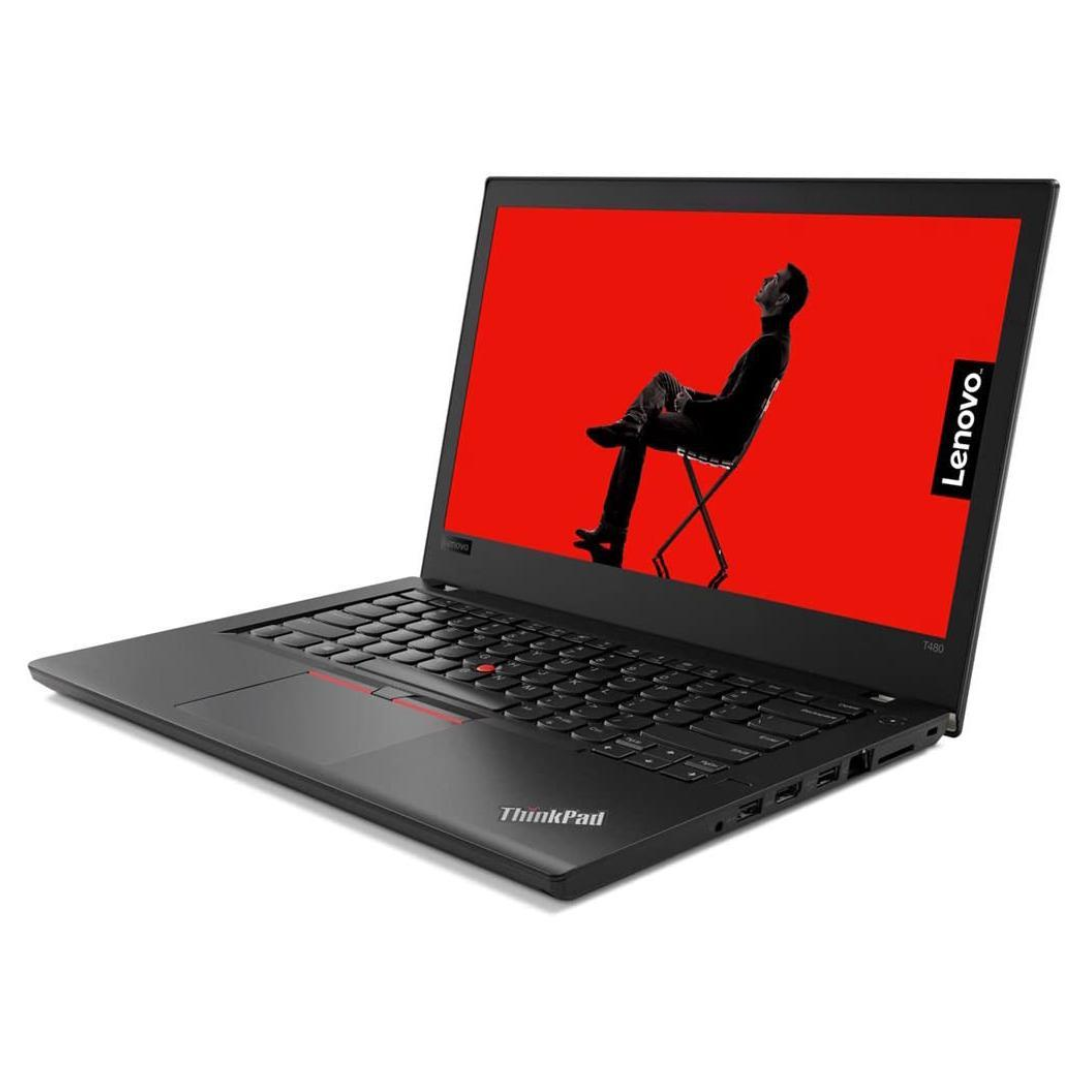 front-right view of Lenovo T480 Laptop