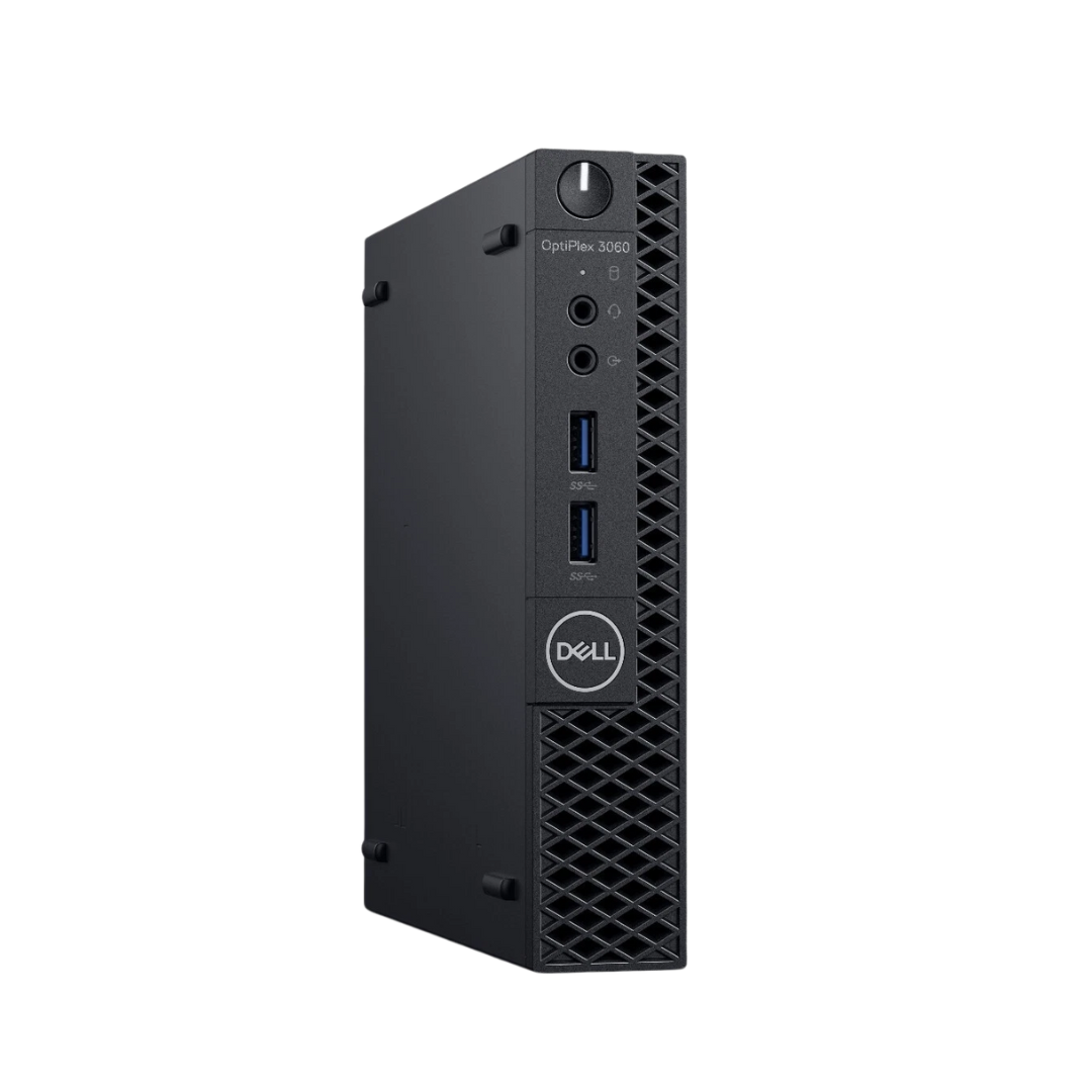 Dell OptiPlex 3060 micro PC on a white background