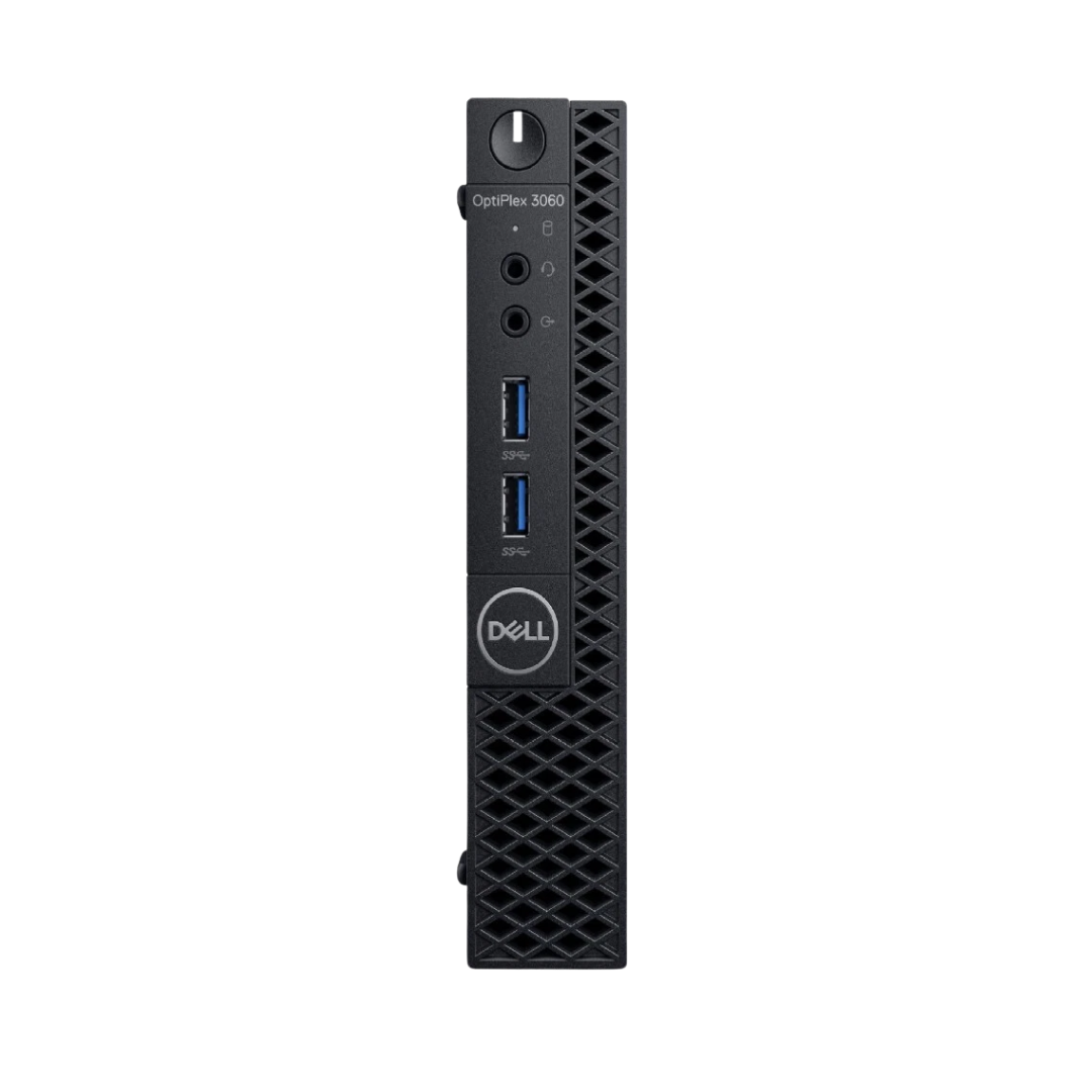 Dell OptiPlex 3060 micro PC on a white background