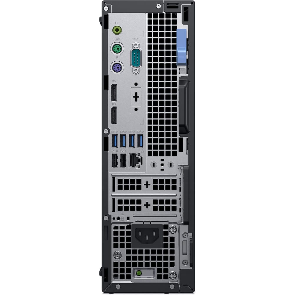 Discount PC - Back view of Dell Optiplex 7070 Small Form Factor i5 Desktop. Ports.