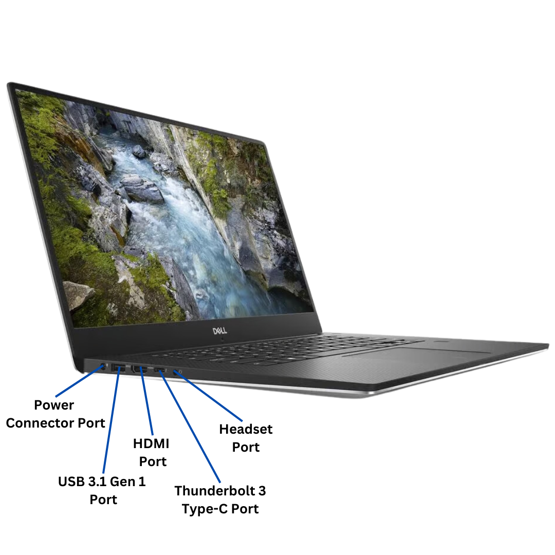 Discount PC- 5530 i7 gen 8 laptop left port view 