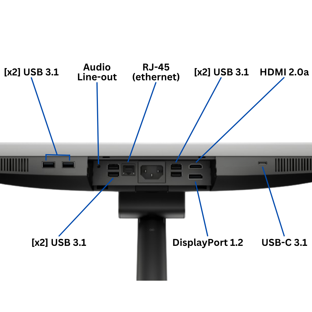 HP EliteOne 23.8" 800 G5 i7 Gen 9 All-In-One Desktop | 8GB RAM | 256GB SSD | Windows 11 Pro